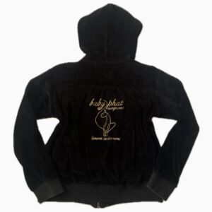 Baby Phat velurová y2k mikina vel M