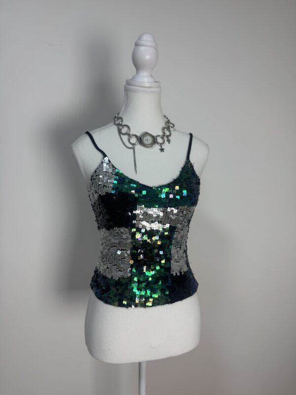 Lipsy y2k top s flitry s/m