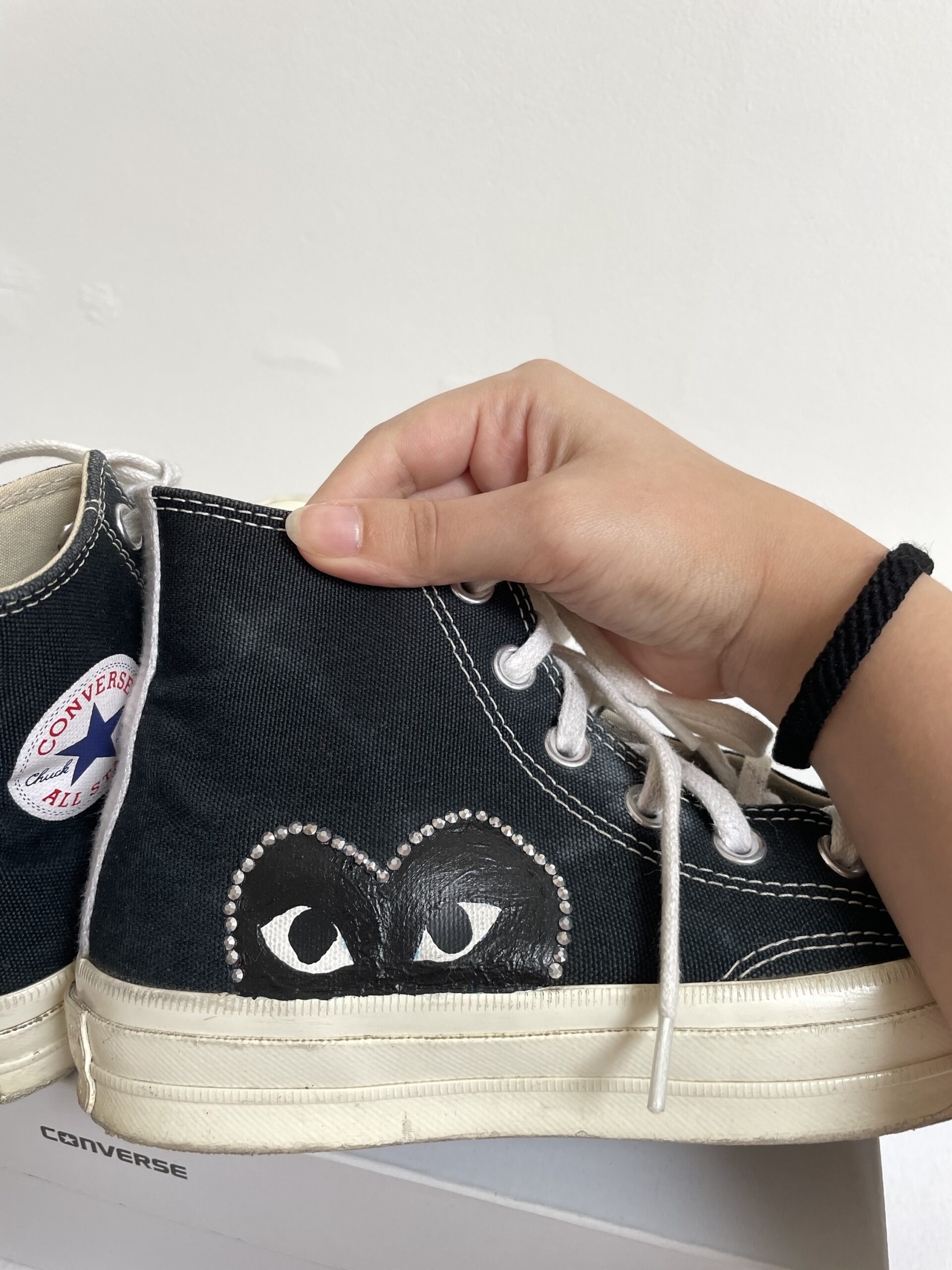 Converse x CDG custom tenisky vel 36,5 - Image 6