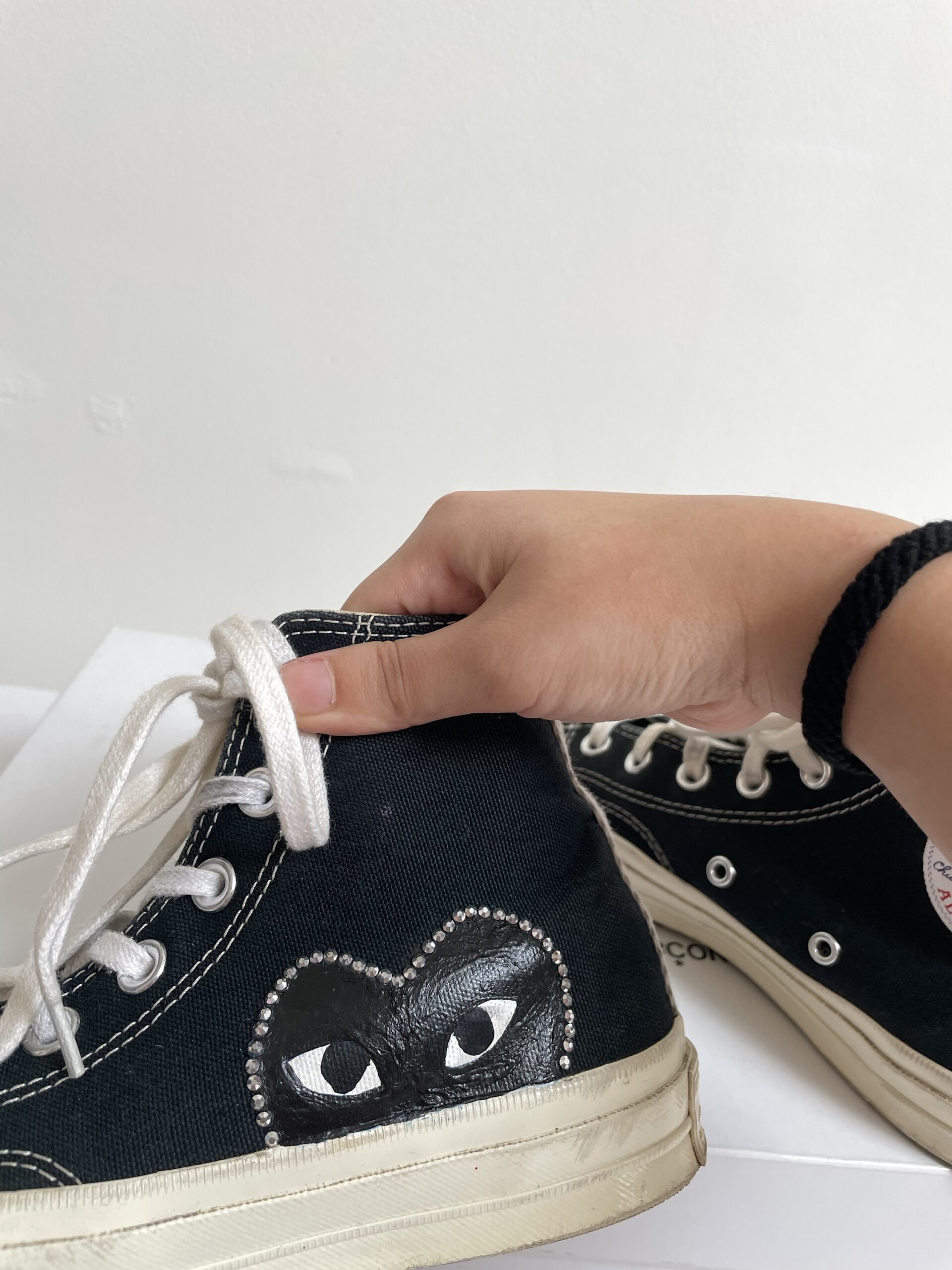 Converse x CDG custom tenisky vel 36,5 - Image 7