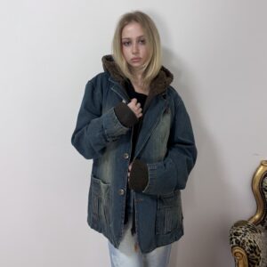 Nová džínová/mikinová bunda vel L