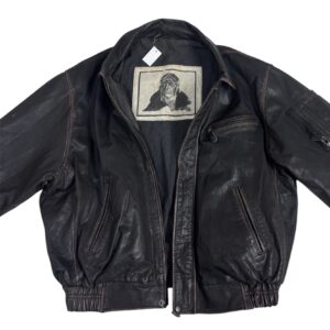 Unisex vintage kožená bunda vel L