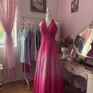 Krásné růžové ombré šaty vel S #2