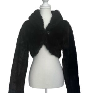 Vintage crop kožišek vel S